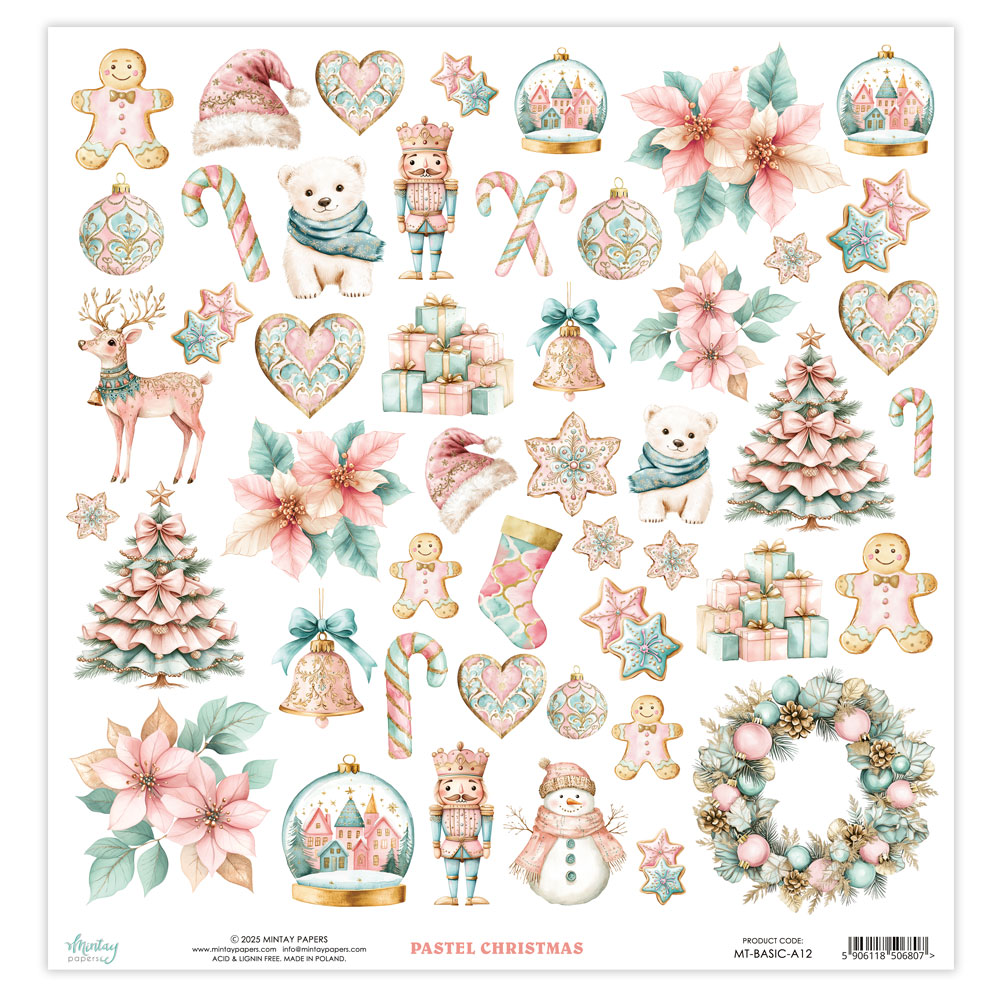 MT-BASIC-A12 Sheet 30.5 x 30.5 cm with elements to cut