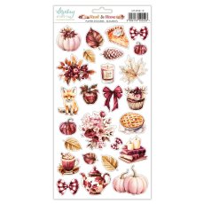 MT-RAR-12 RUST & ROSE   Paper stickers - elements - MINTAY
