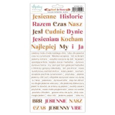 MT-RAR-13PL RUST & ROSE Paper stickers - elements PL - MINTAY