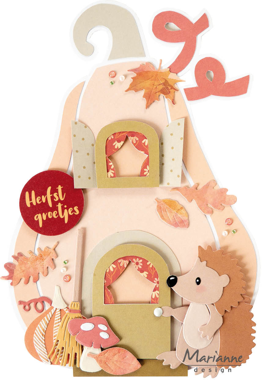 PS8189 Marianne Design - Mask stencil - Marleen Pumpkin Cottage