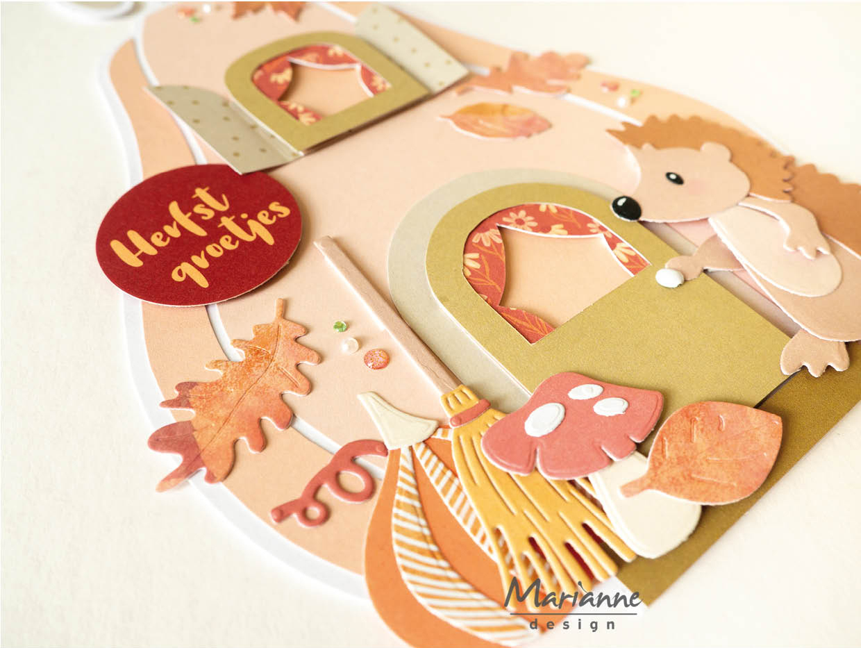 PS8189 Marianne Design - Mask stencil - Marleen Pumpkin Cottage