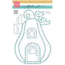 PS8189 Marianne Design - Mask stencil -   Marleen Pumpkin Cottage
