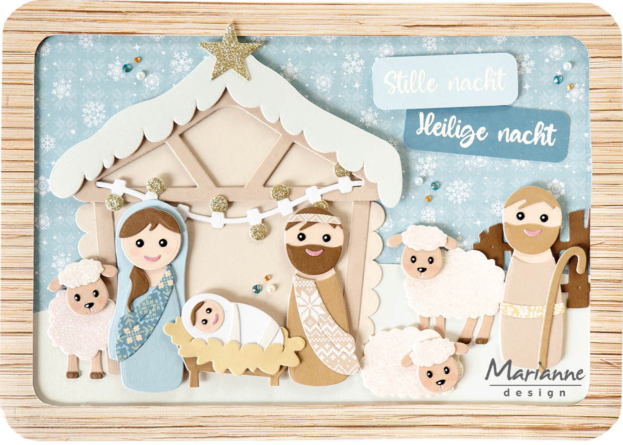 COL1576 Dies Marianne Design Collectables -Marleen Nativity Set