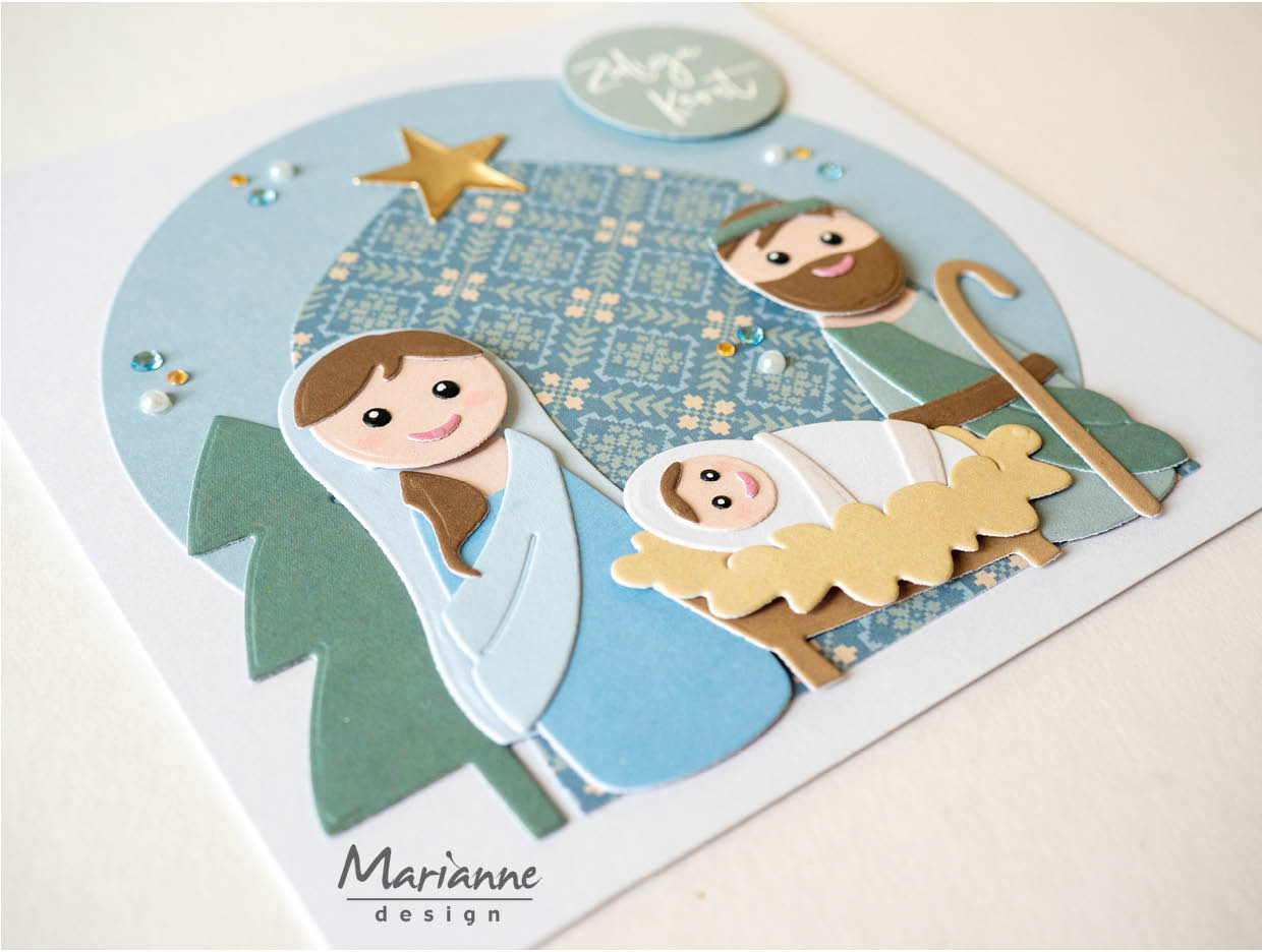 COL1576 Dies Marianne Design Collectables -Marleen Nativity Set