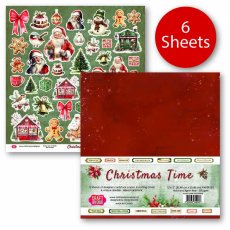CPS-CHT30-6 Paper set 30.5x30.5cm-Craft&You Design - Christmas Time
