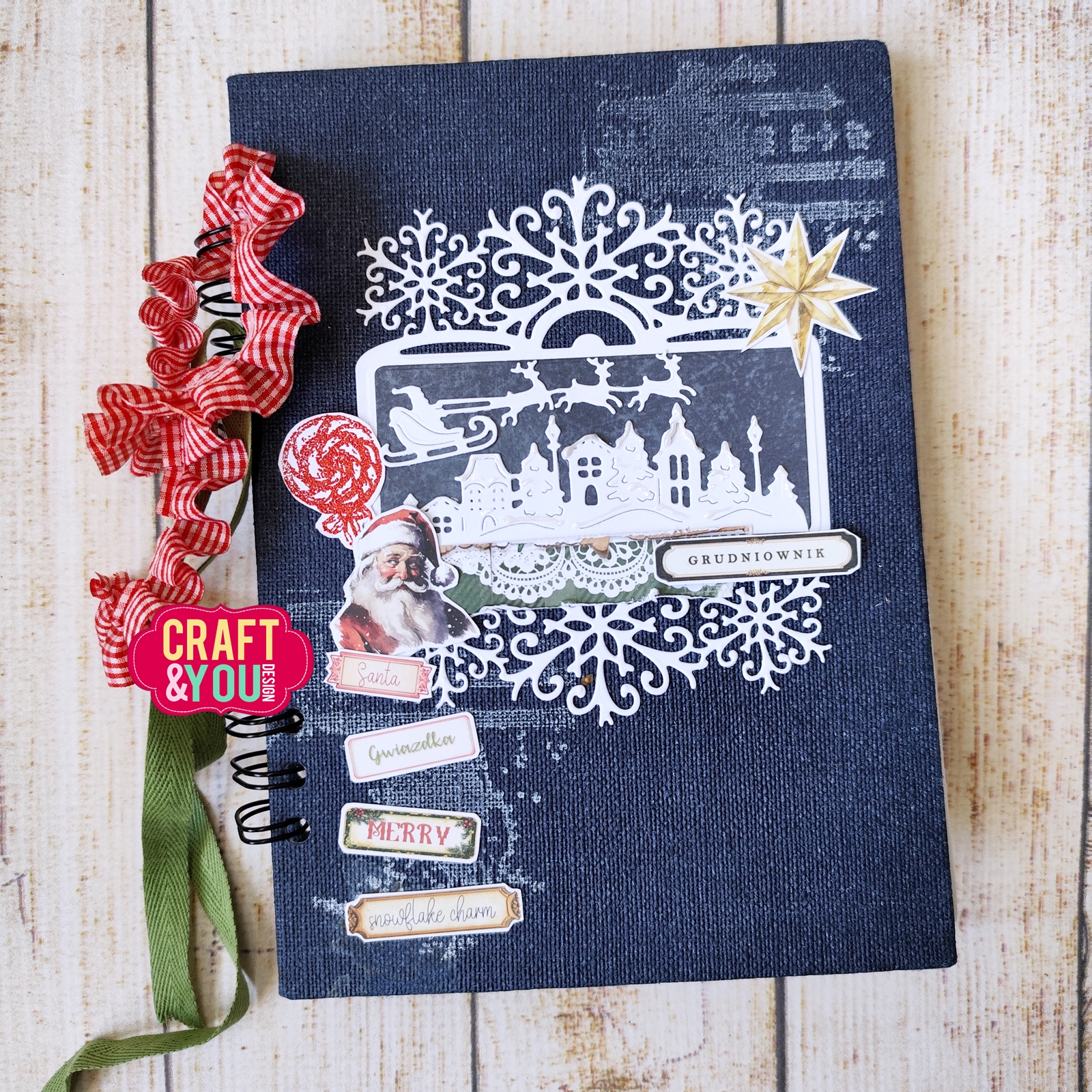 CW371 Cutting Die -Santa Claus with sleigh Craft&You Design