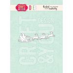 CW371 Cutting Die -Santa Claus with sleigh Craft&You Design