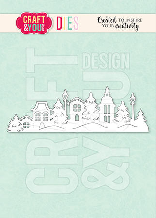 CW374 Cutting Die -Village Border Craft&You Design