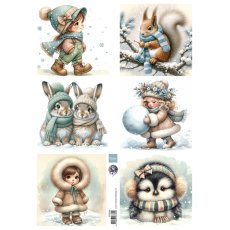 FB2504 one side paper A4 Marianne Design-Cosy Winter- by Fairybells 