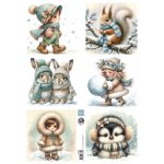 FB2504 one side paper A4 Marianne Design-Cosy Winter- by Fairybells