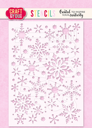 SC012 Stencil Snowflakes 2 Craft & You Design