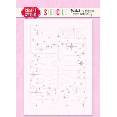 SC013 Stencil Sparks Wreath  Craft & You Design