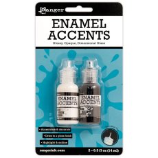 GAC27355 Enamel Accents - Ranger -Black Tie & White Glacier 