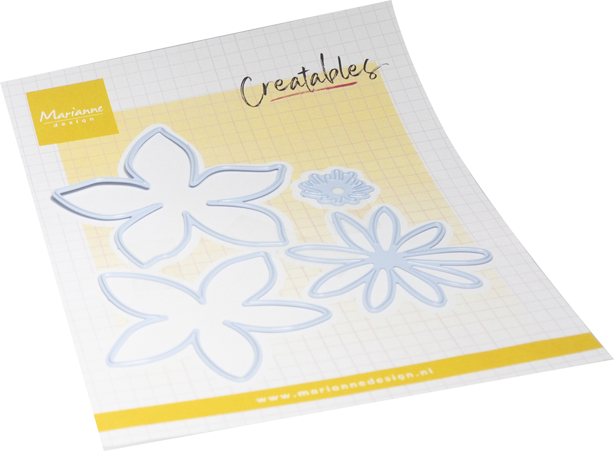 LR0930 Metal Die Marianne Design Creatables -Fantasy Flowers
