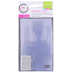 100604-108 Folder embossing 7,6x12,7cm- Lines