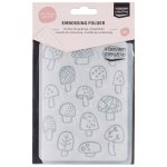 100605-085 Vaessen Creative • Embossing Folder 10,7x14,6cm- Mushroom Varieties