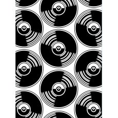 100605-213 Vaessen Creative • Embossing Folder 10,7x14,6cm- Records