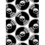 100605-213 Vaessen Creative • Embossing Folder 10,7x14,6cm- Records