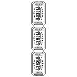 100609-003 Folder embossingu- Embossing Folder Tickets