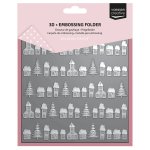 3625-0111  Vaessen Creative • Embossing Folder Christmas Village