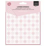 3625-0120 Vaessen Creative • Stencil Checkered Pattern