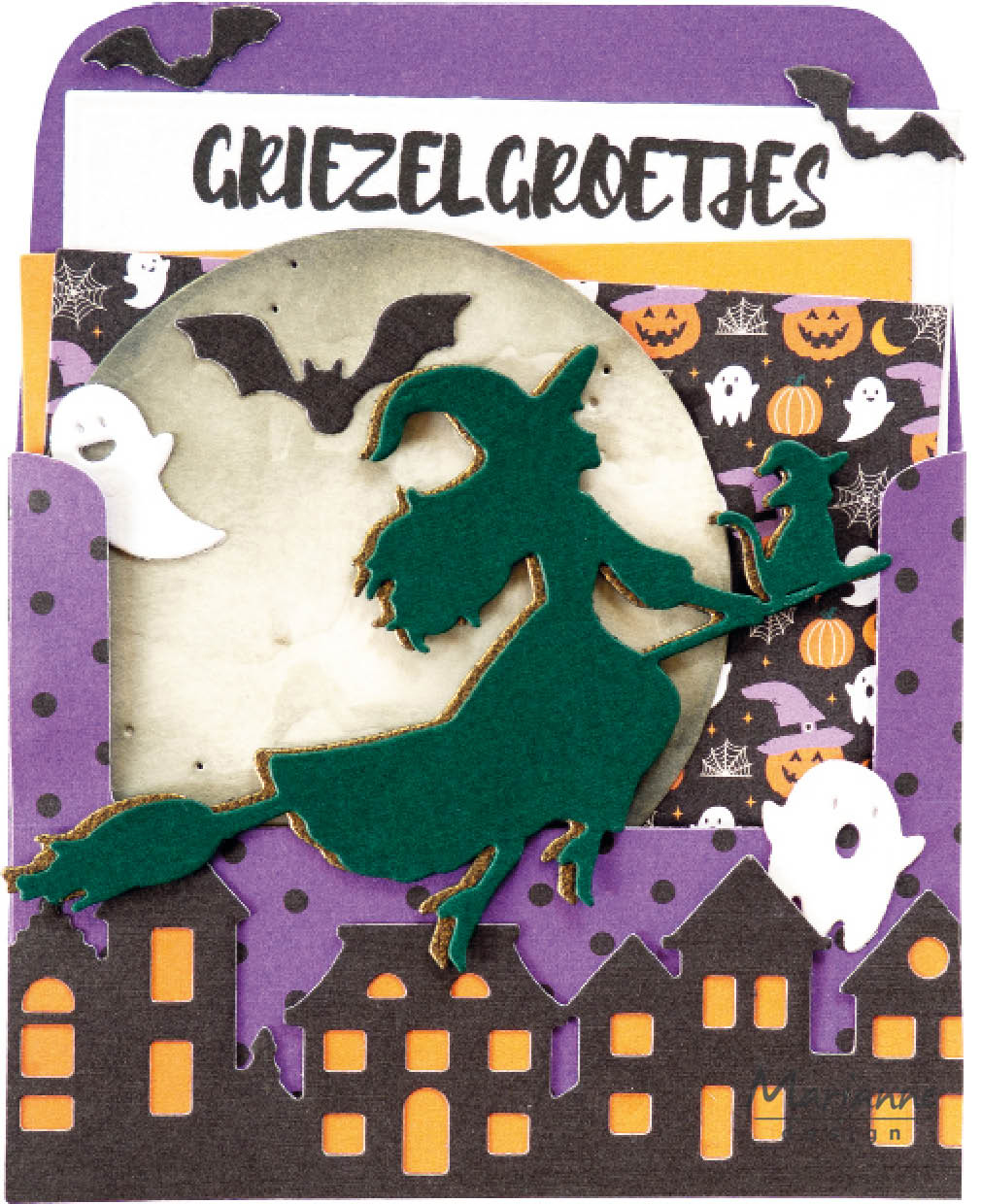 CR1708 Metal Die Marianne Design - Craftable Punch die XL-Halloween