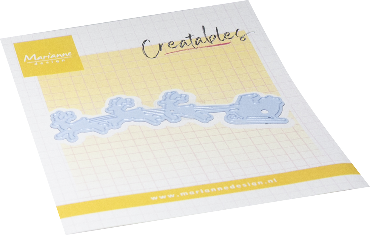 LR0934 Metal Die Marianne Design Creatables Santa&Sleigh