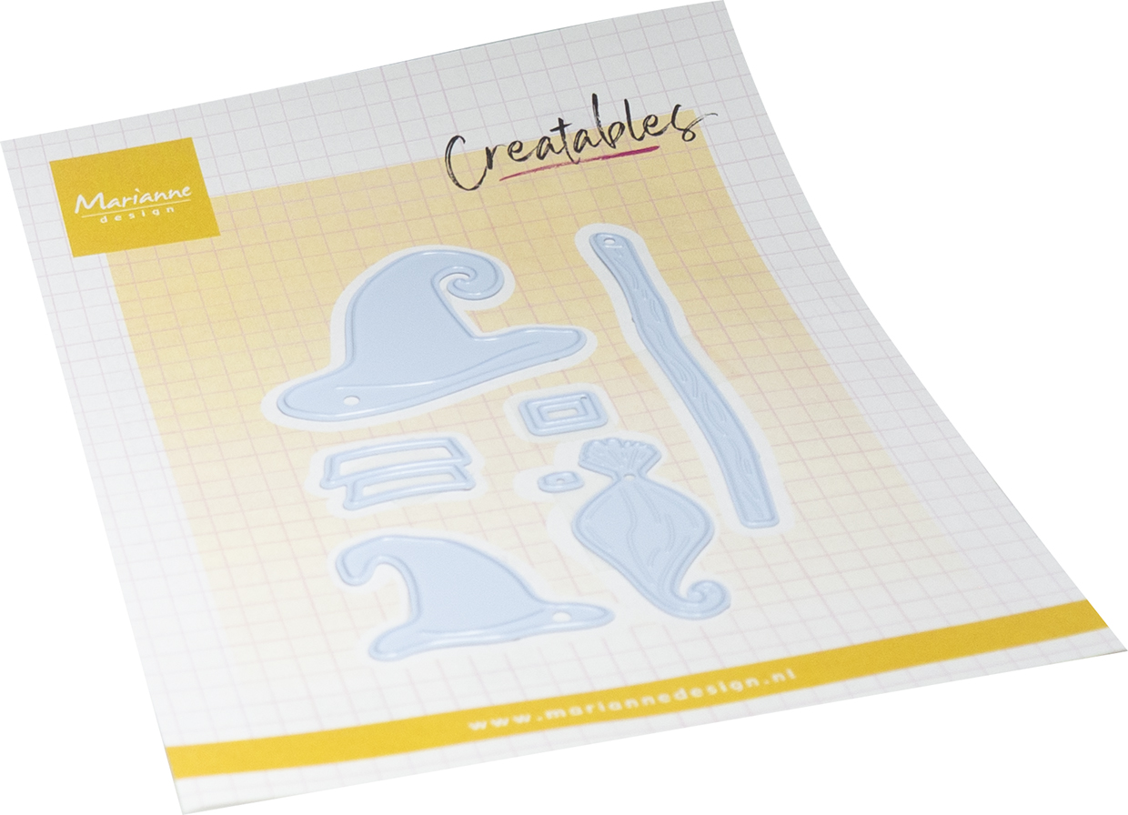LR0935 Metal Die Marianne Design Creatables -Witch hats & broomstick