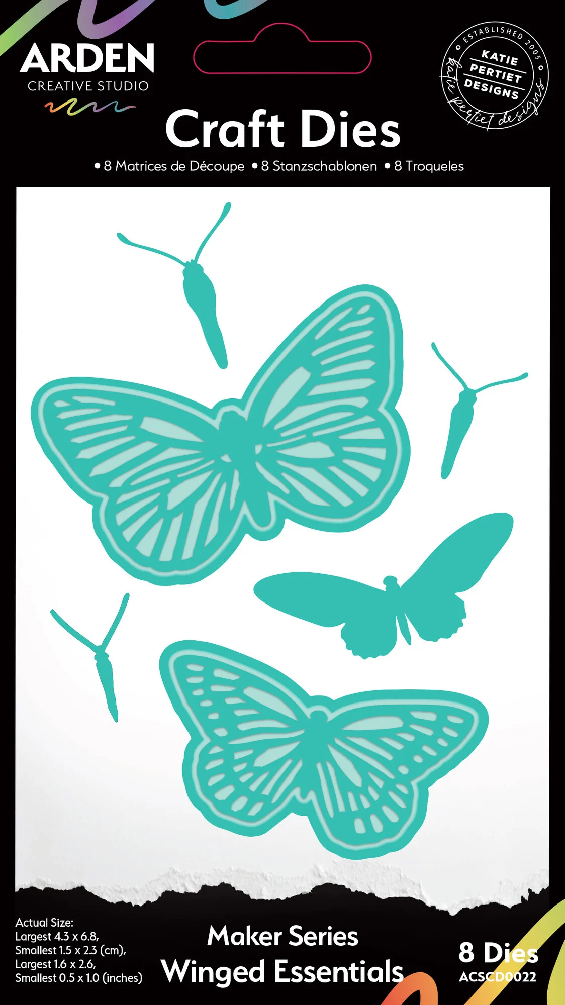 ACSCD0022 Laurel Grove Maker Series Craft Die Set Winged Essentials