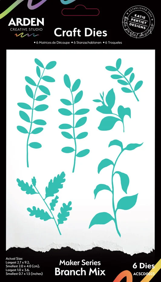 ACSCD0023 Laurel Grove Maker Series Craft Die Set Branch Mix
