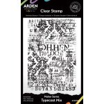 ACSCS0018 Laurel Grove Maker Series 4x6 Inch Background Stamp Typecast Mix