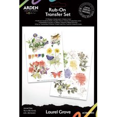 ACSRO0005 Laurel Grove 6x8 Inch Rub-On Transfer Set