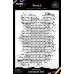 ACSST0009 Laurel Grove Maker Series 6x8 Inch Stencil Distressed Tiles