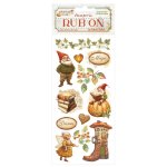 DFLRB186 Stamperia Whispering Wood Rub-on 4x8,5 Inch Gnome