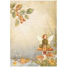 DFSA41059 Candy Christmas A4 Rice Paper-Fairy 