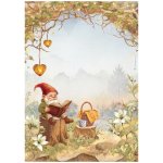 DFSA41060 Candy Christmas A4 Rice Paper- Gnome