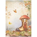 DFSA41061 Candy Christmas A4 Rice Paper-Boot House