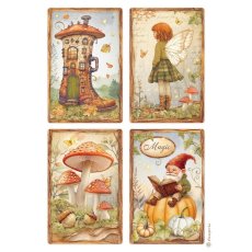 DFSA41062 Candy Christmas A4 Rice Paper-Cards 