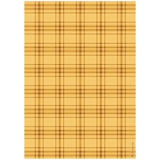 DFSA41063 Candy Christmas A4 Rice Paper-Tartan Pattern