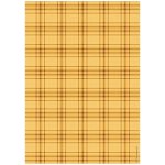 DFSA41063 Candy Christmas A4 Rice Paper-Tartan Pattern