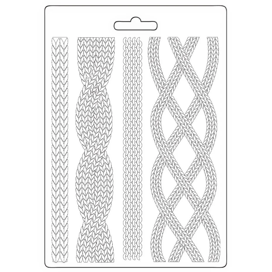 K3PTA5677 Stamperia Whispering Wood A5 Soft Mould Cords