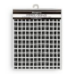 KSTD186 Whispering Woods Thick Stencil 20x25cm Tartan Pattern