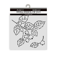KSTDS60 Stamperia Whispering Wood Thick Stencil 12x12cm- Berries