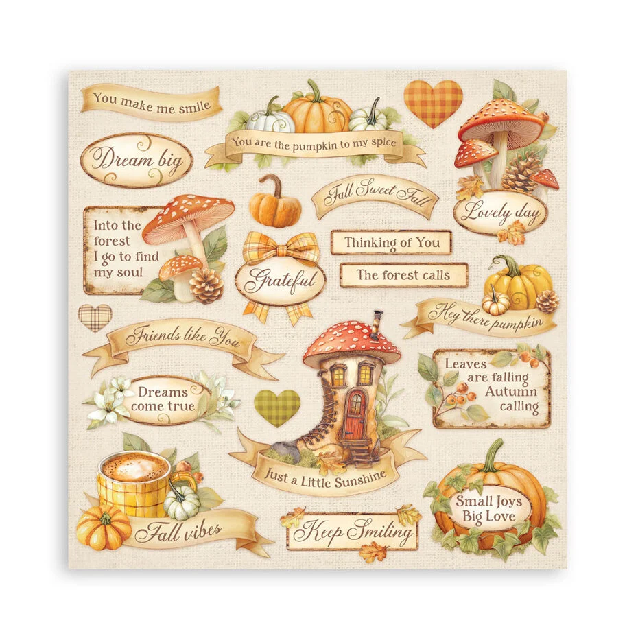 SBBL175 Stamperia Whispering Wood 12x12 Inch Paper Pack