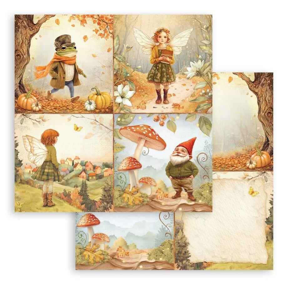 SBBL175 Stamperia Whispering Wood 12x12 Inch Paper Pack