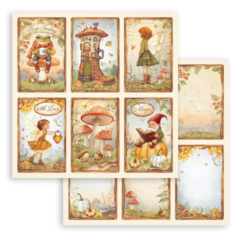 SBBL175 Stamperia Whispering Wood 12x12 Inch Paper Pack