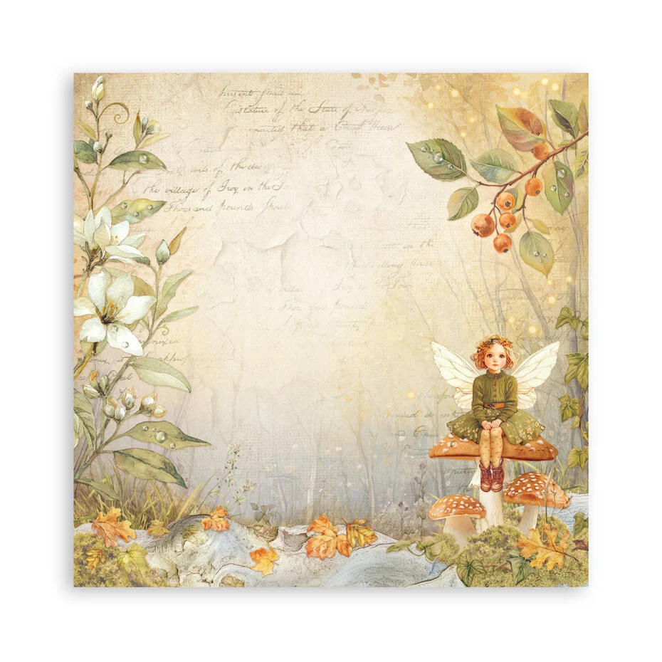 SBBSXB17 Stamperia Whispering Wood Paper Pack Maxi (Single Face)
