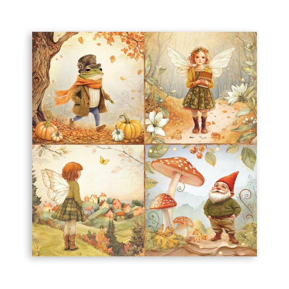 SBBSXB17 Stamperia Whispering Wood Paper Pack Maxi (Single Face)