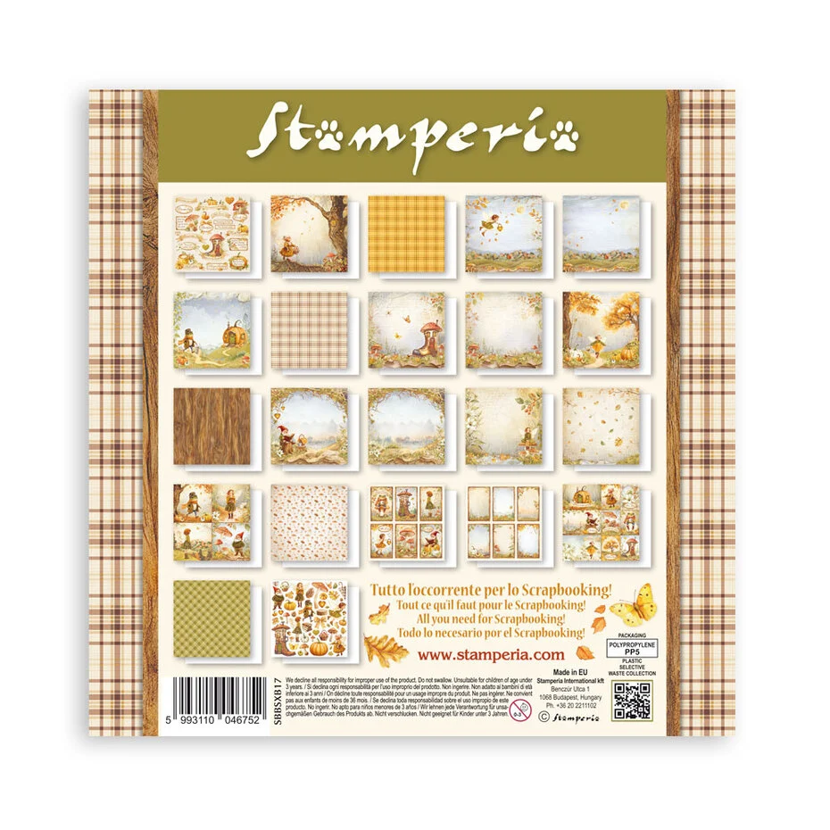 SBBSXB17 Stamperia Whispering Wood Paper Pack Maxi (Single Face)