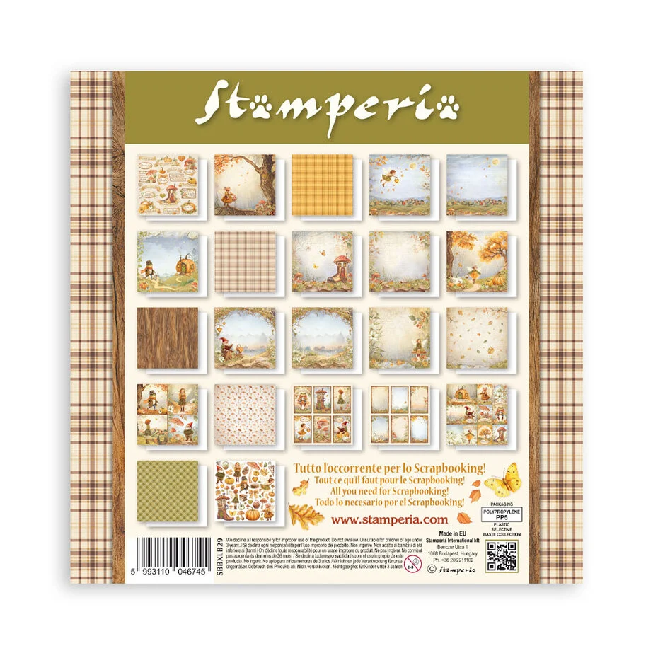 SBBXLB29 Stamperia Whispering Wood 30,5x30,5 cm Paper Pack Maxi (Single Face)
